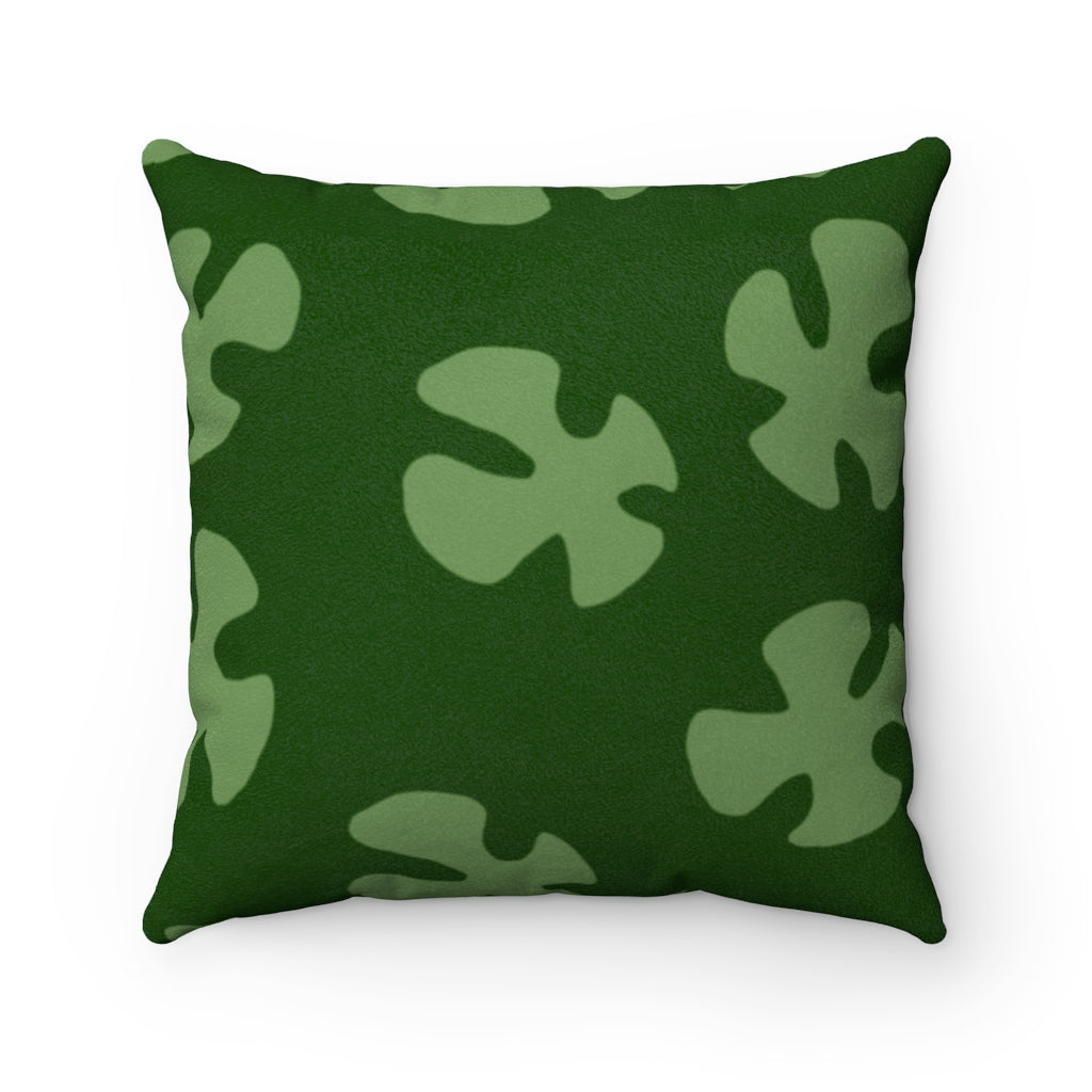 reggies camo Faux Suede Square Pillow