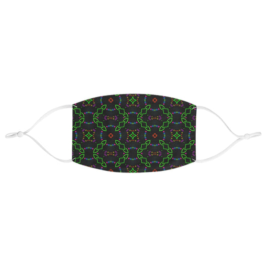 Green Neon Chainlink Fabric Face Mask