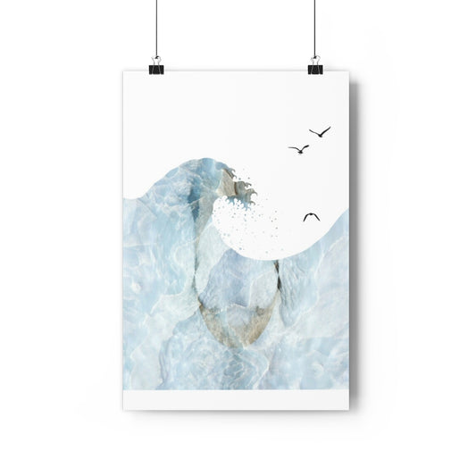 Blocked Wavve Giclée Art Print