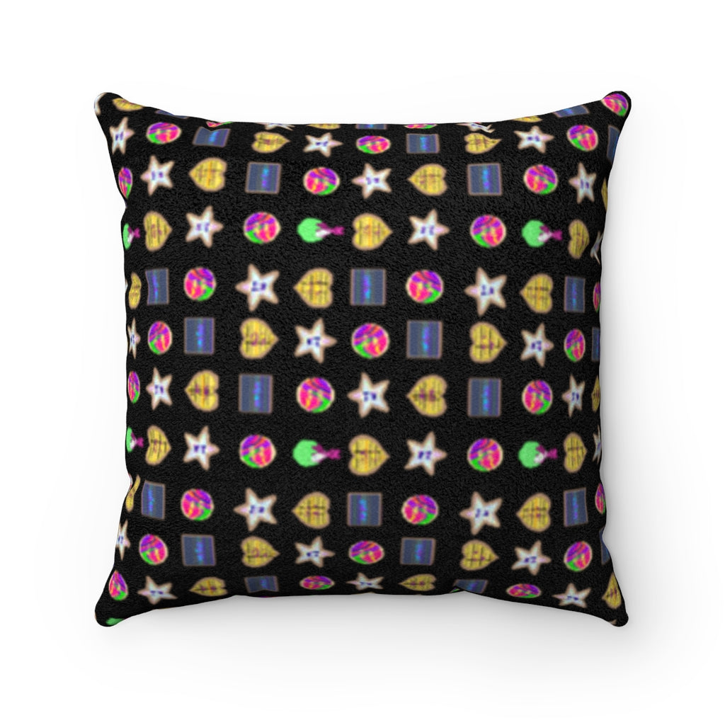 Alice's cookies Faux Suede Square Pillow