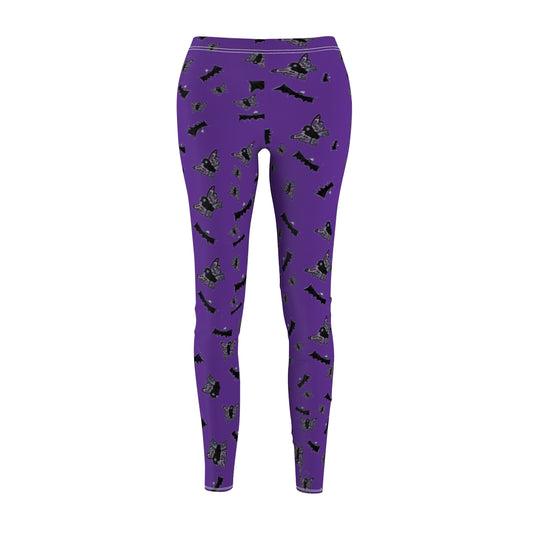 Purple Butterflies and Bats Leggings