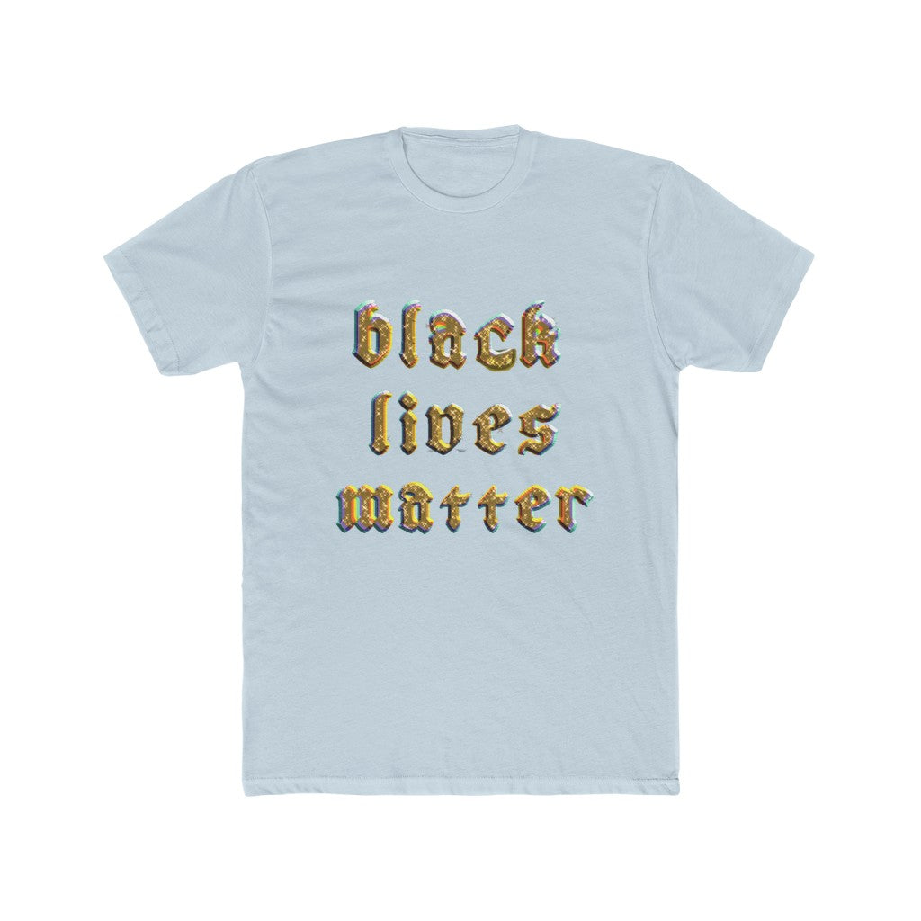 Black Lives Matter Gold Cotton Crew Tee