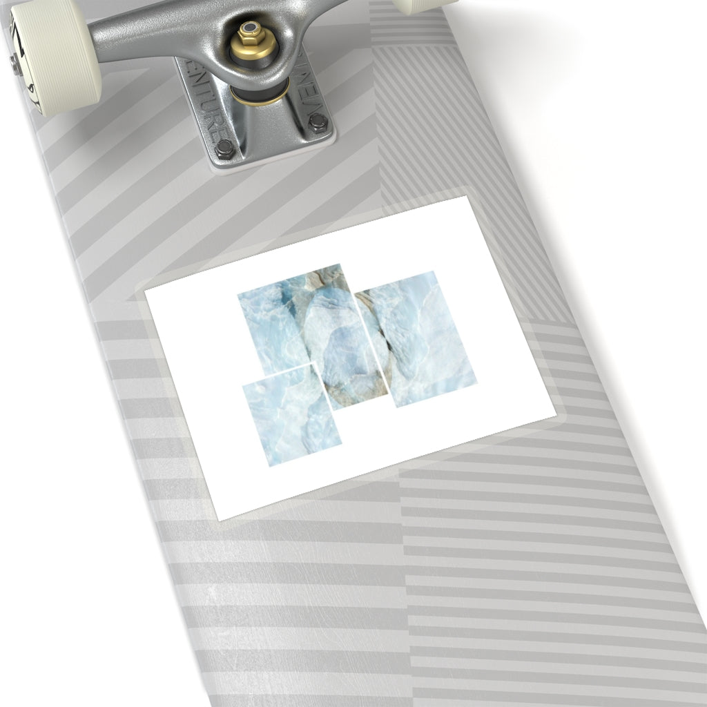 Cool Wave Minimal Block Kiss-Cut Stickers