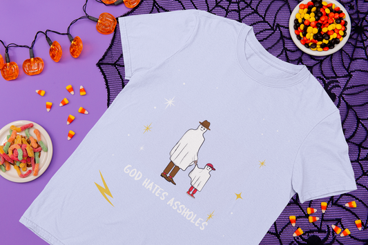 God Hates Assholes Cotton Crew Tee