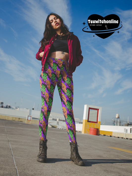 Pumpkin In The Clouds' Pocket Leggings