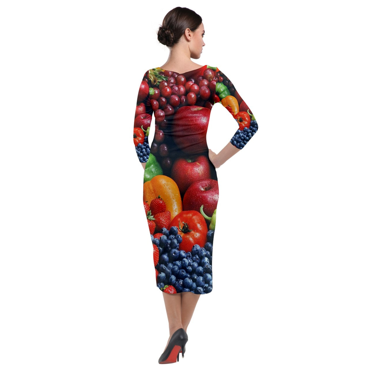 Fruit Snacks Velour Bodycon Dress