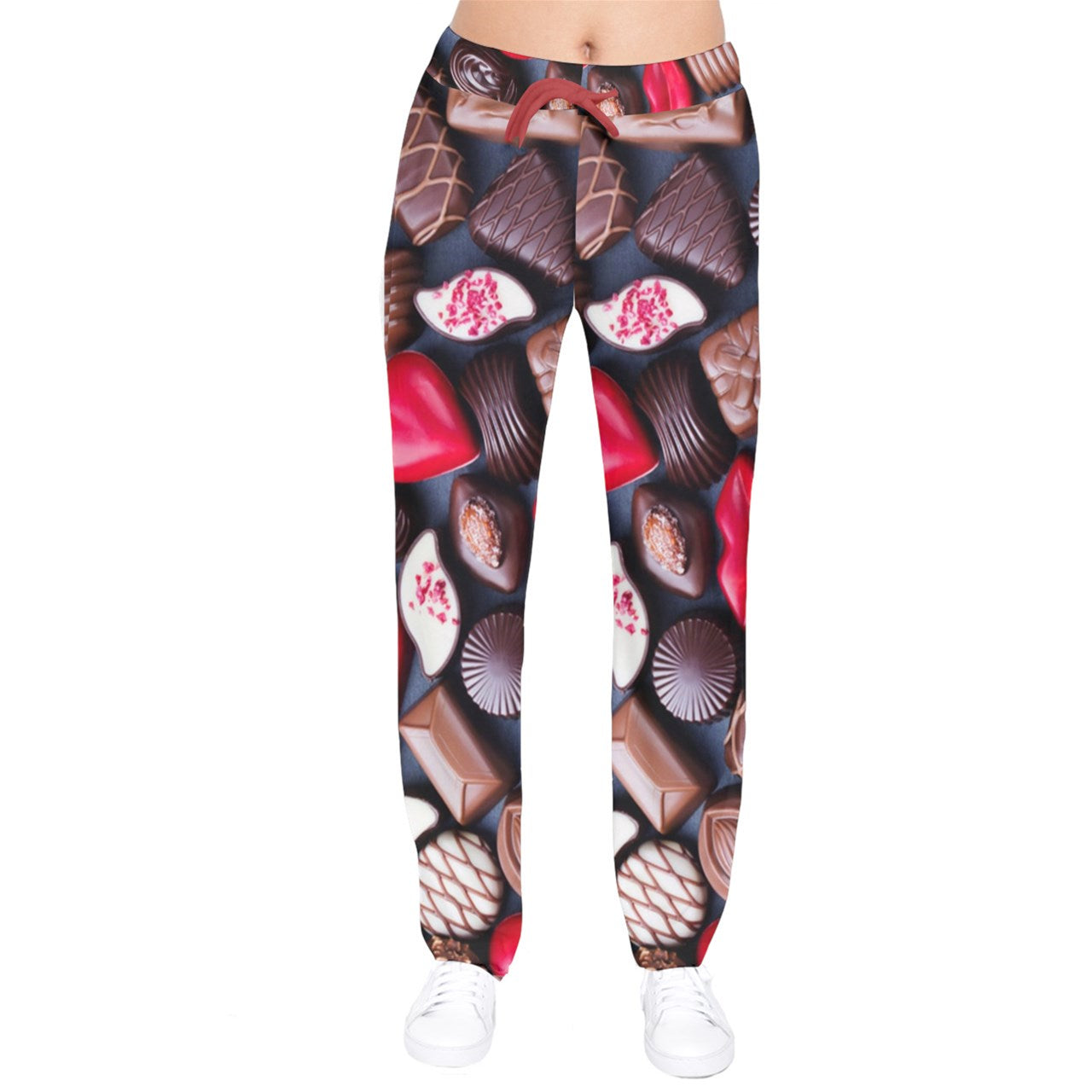 Chocolate Hearts Velvet Sweat Pants