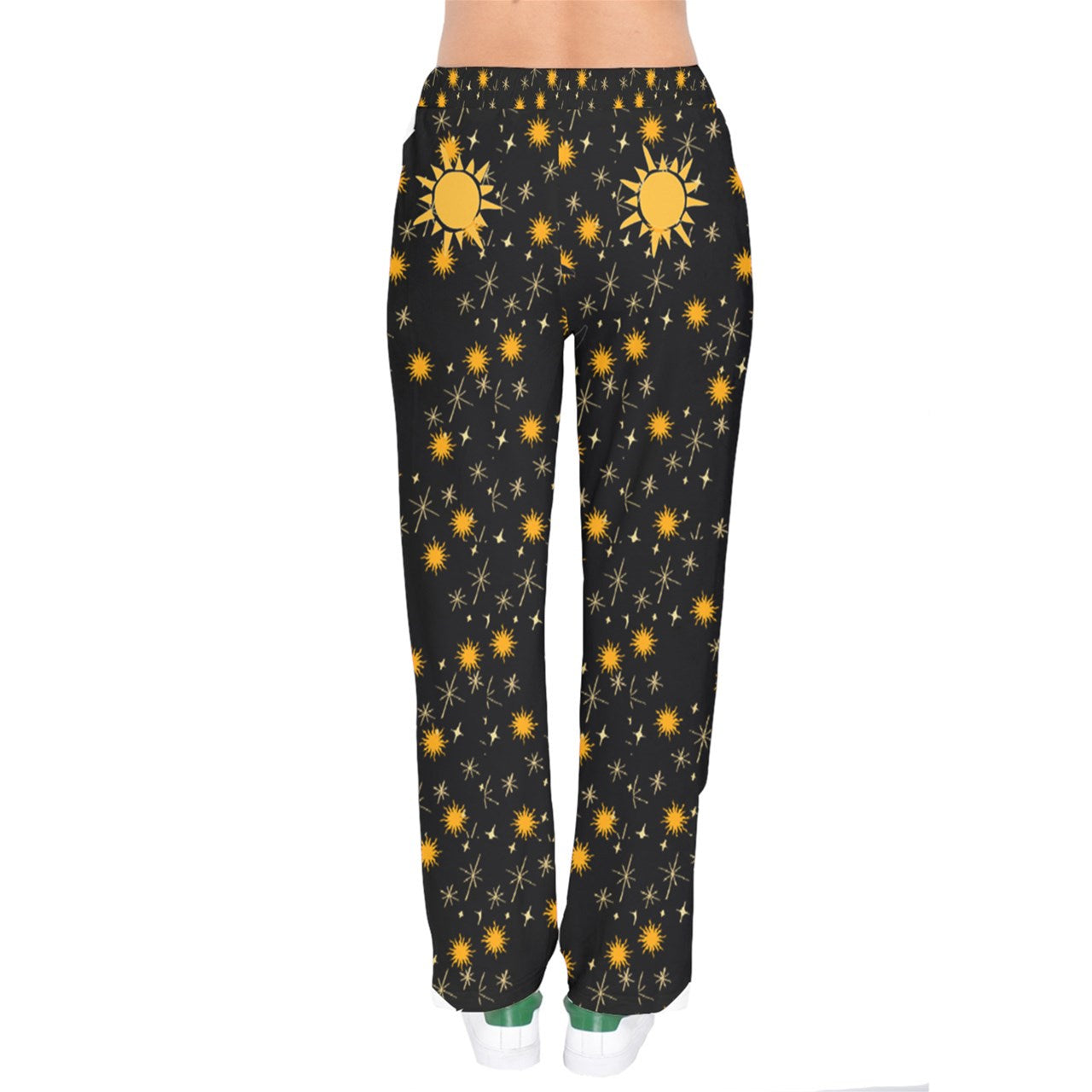 Black Whimsy Velvet Tracksuit Pants