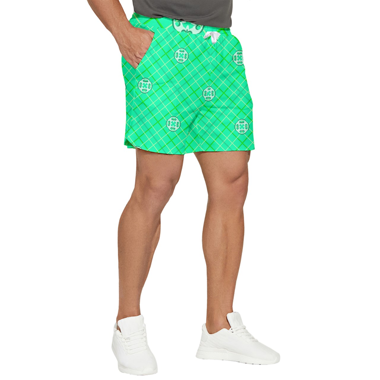 Complex Seafoam Argyll Runner Shorts