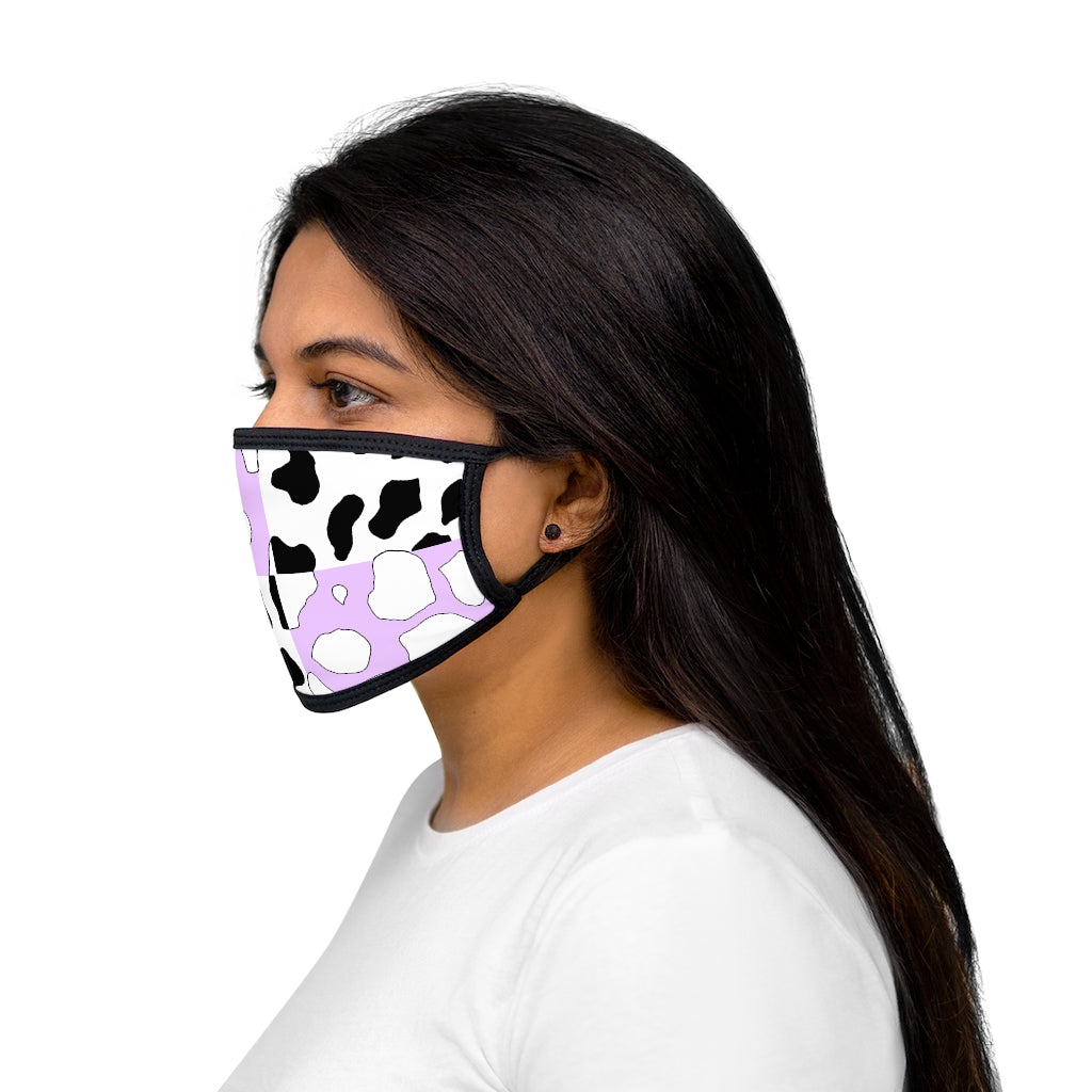 Softboi Purple cowboi Mixed-Fabric Face Mask