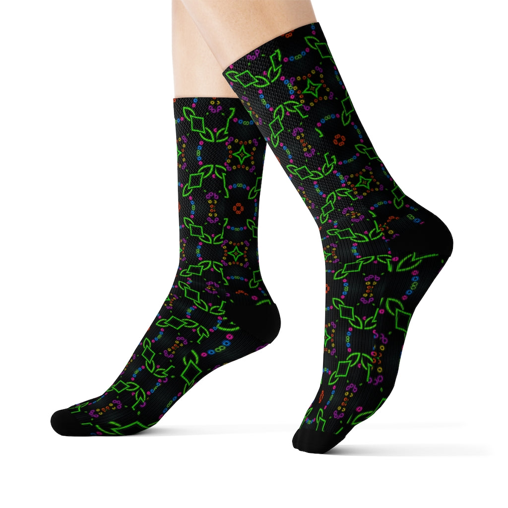 Neon Chainlink Sublimation Socks