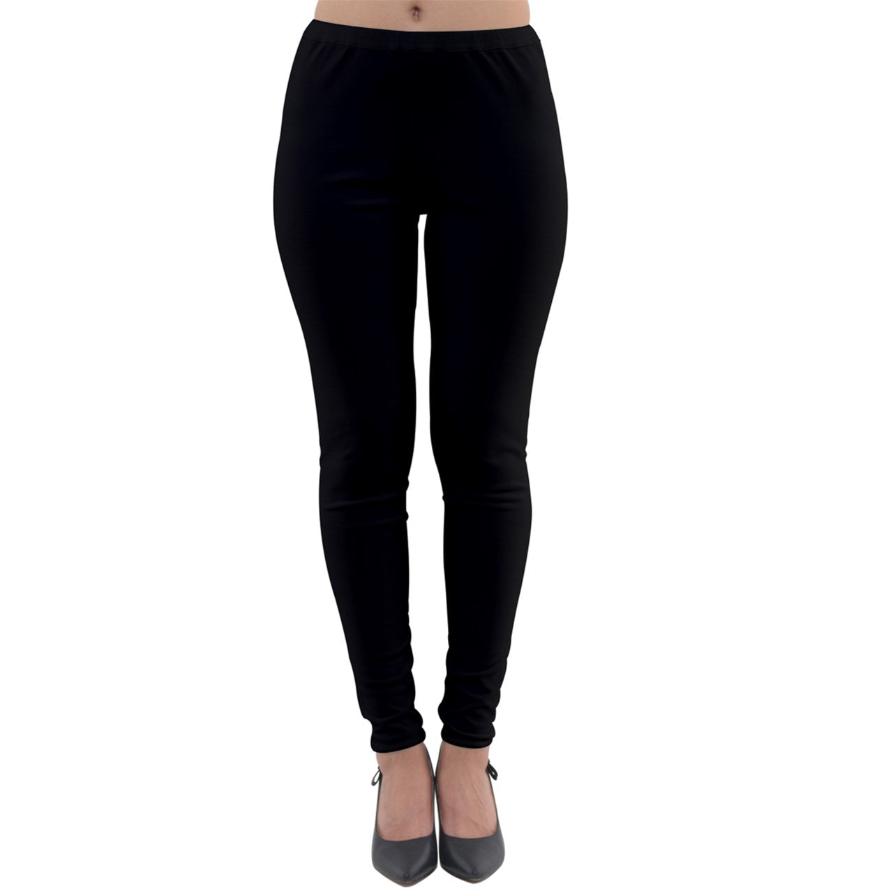 Black Lightweight Velour Leggings