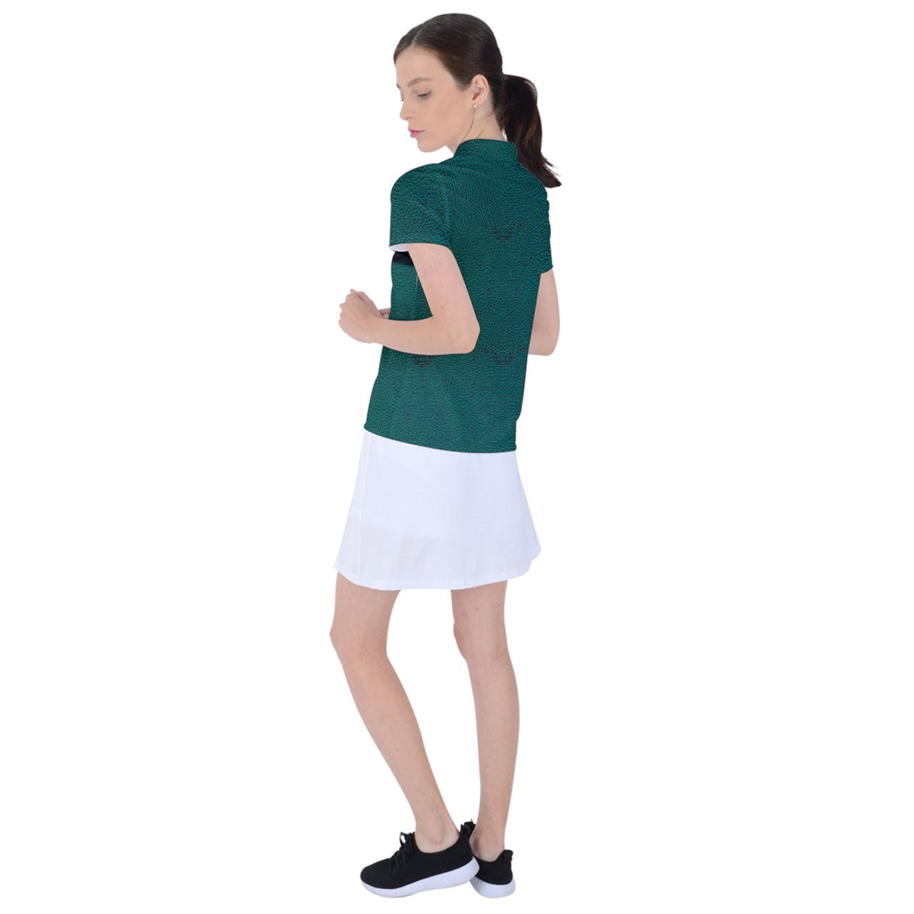 green cheeta Polo Tee