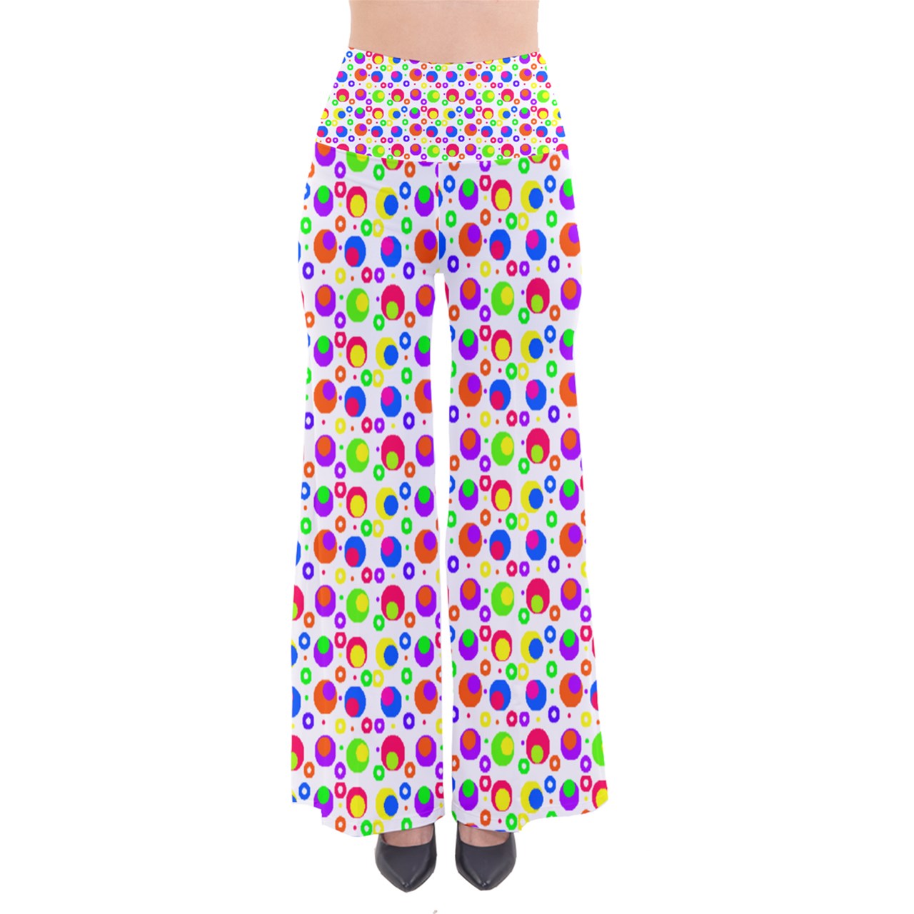 complex rainbow dot So Vintage Palazzo Pants
