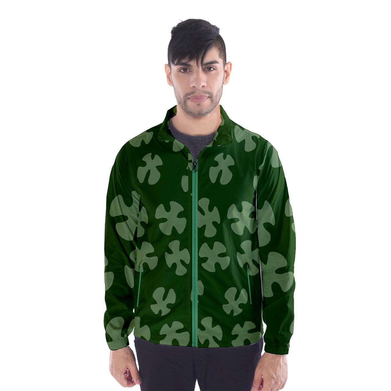 green beach camo Windbreaker