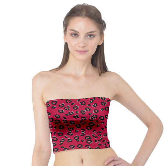 Red Cheetah Tube Top