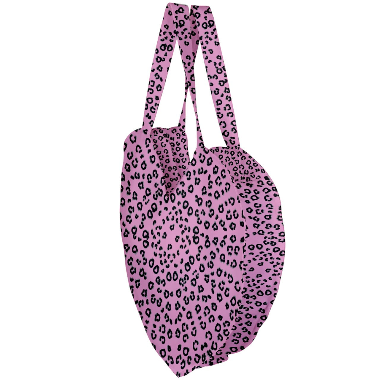 pink cheetah Giant Heart Shaped Tote