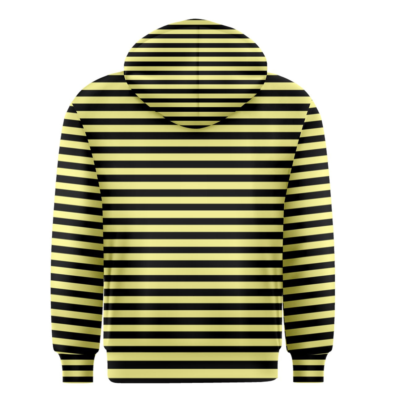 Bumblebee yellow stripe Zipper Hoodie