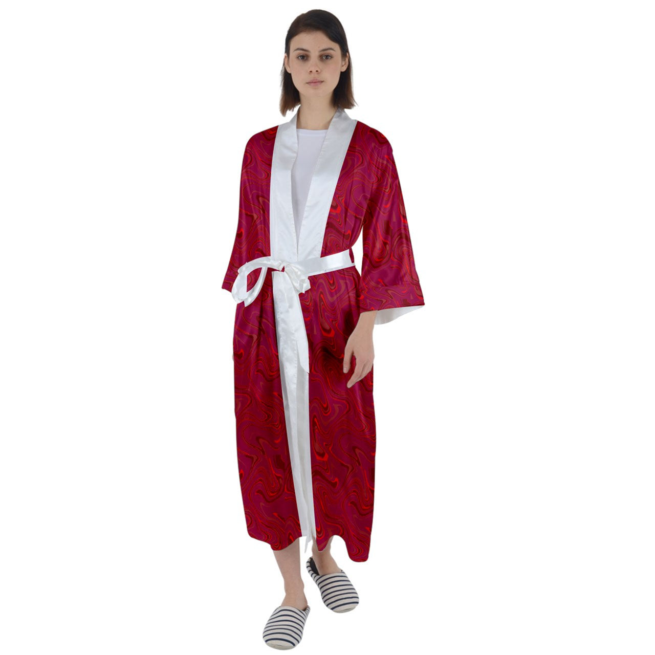 Mx. C's Satin White Collar Robe