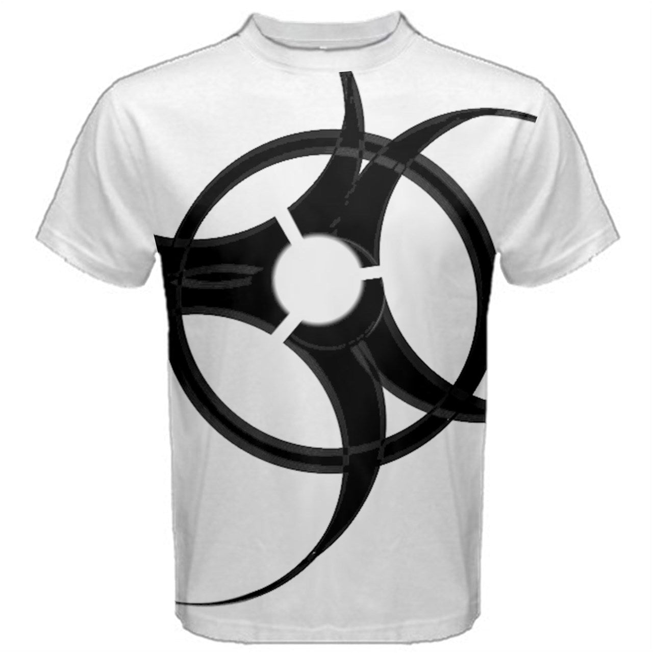 Black bio hazard Cotton Tee