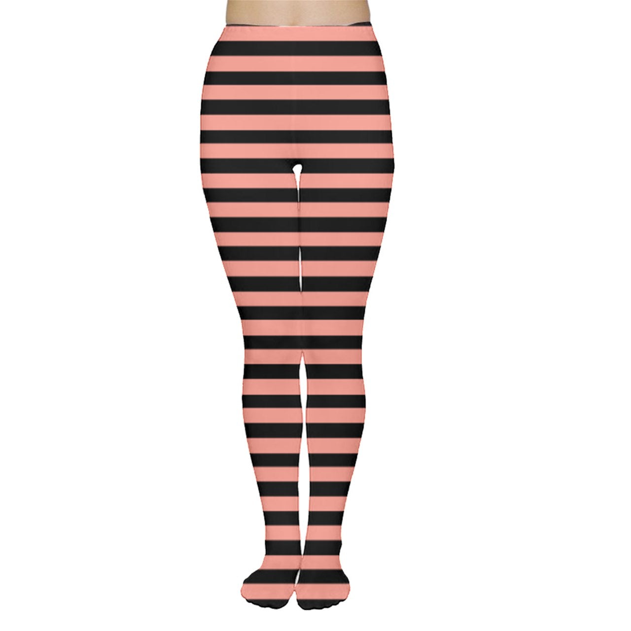 Peach Bellini Stripes Tights