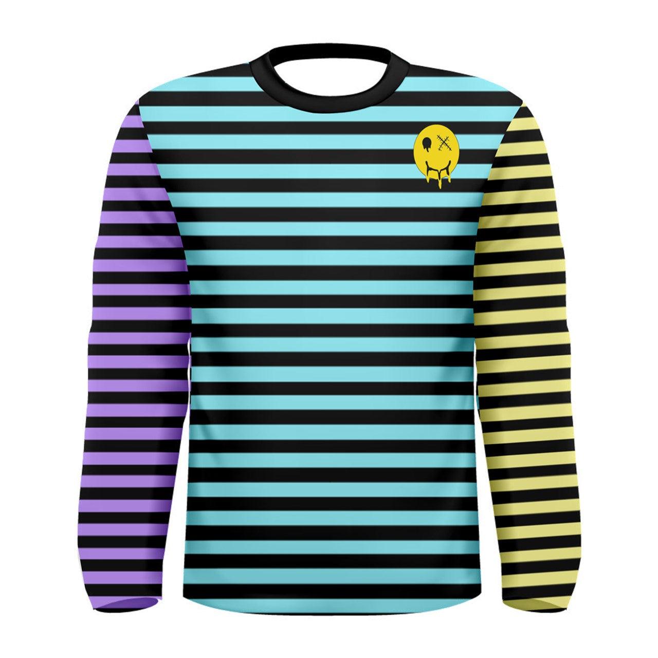 Color Block stripe Long Sleeve Tee