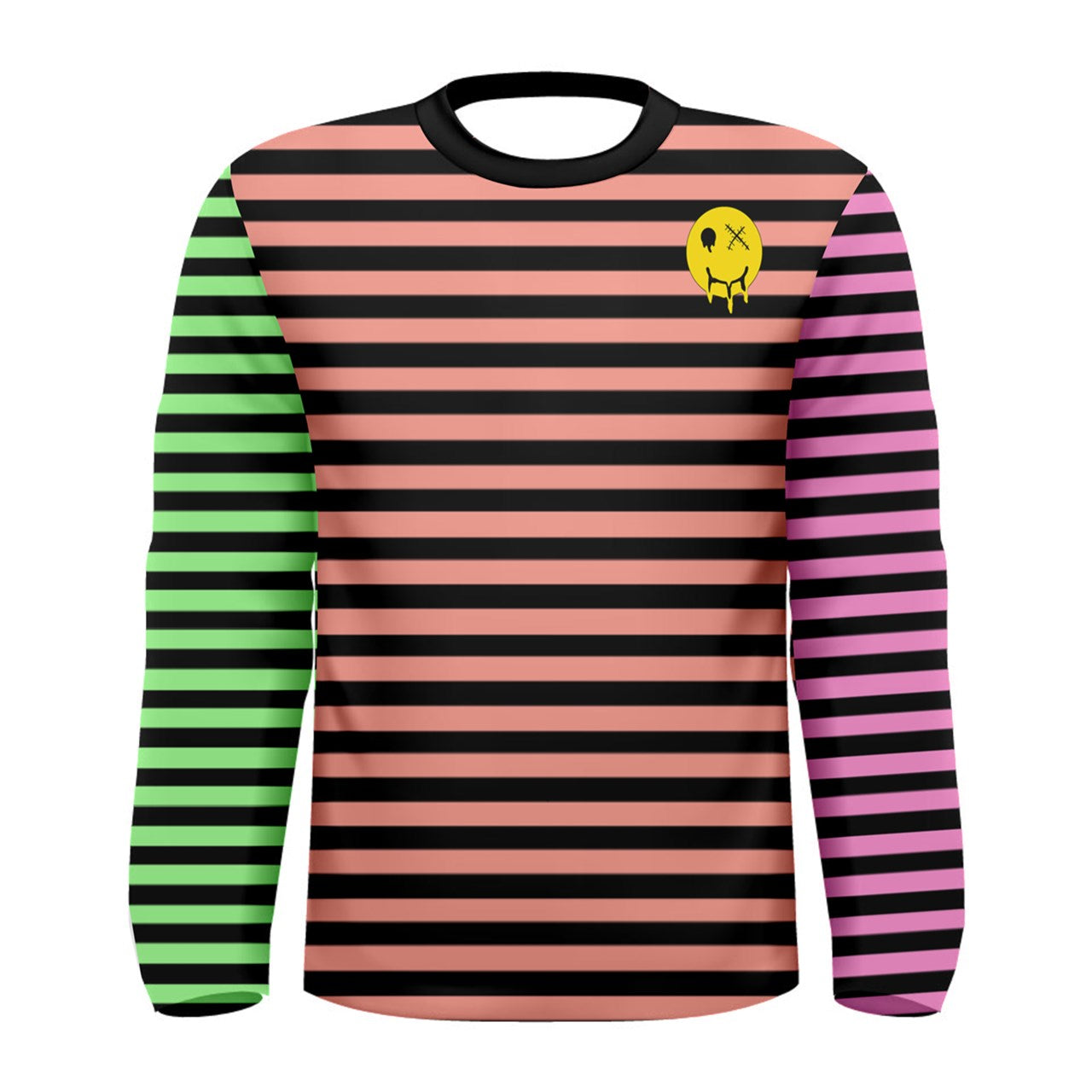 Color Block Stripe Long Sleeve Tee