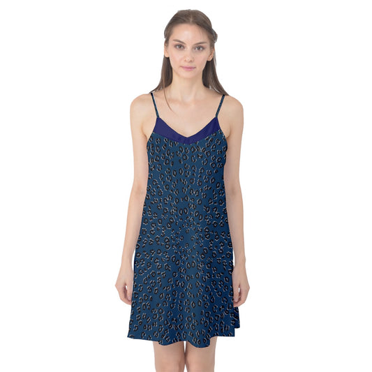 navy cheetah Cami Nightgown