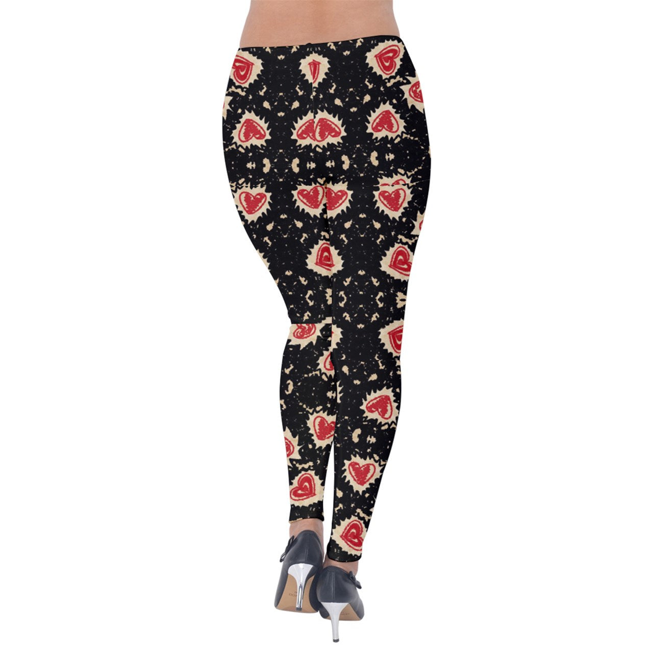 Paper Hearts Velvet Leggings
