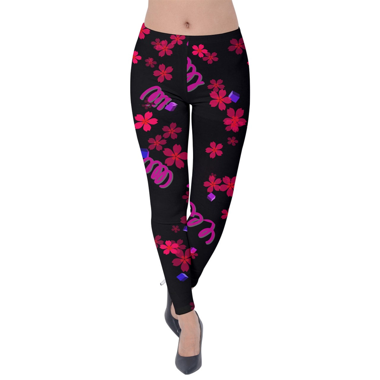 springed flowers Velvet Leggings