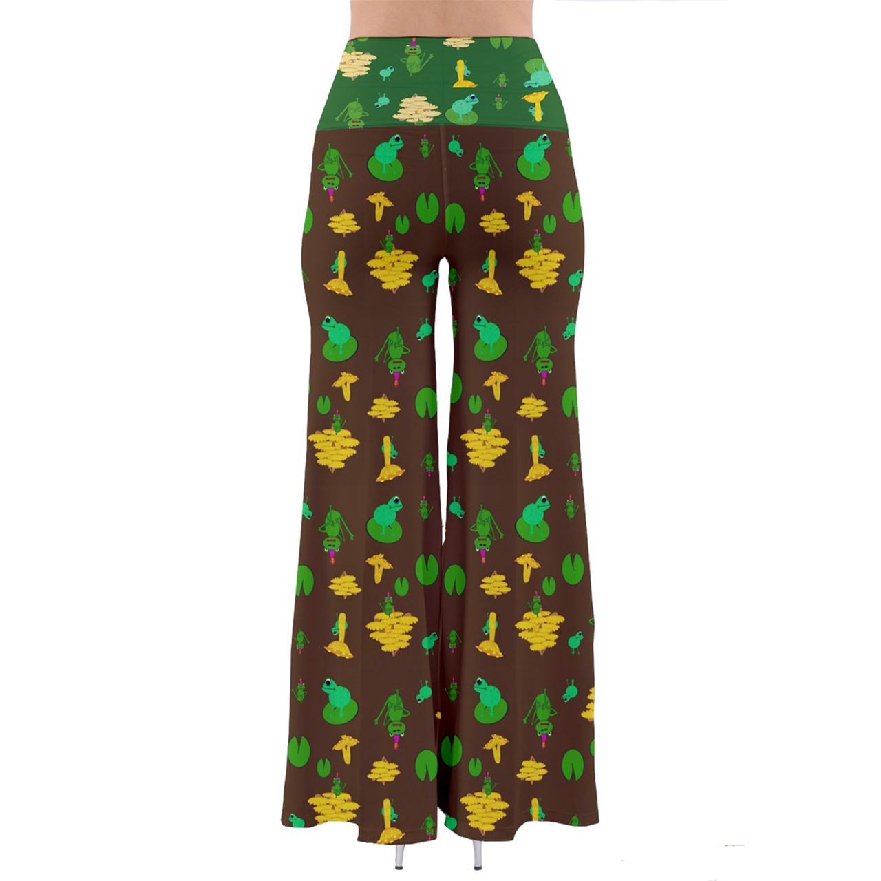 Mushroom Frog So Vintage Palazzo Pants
