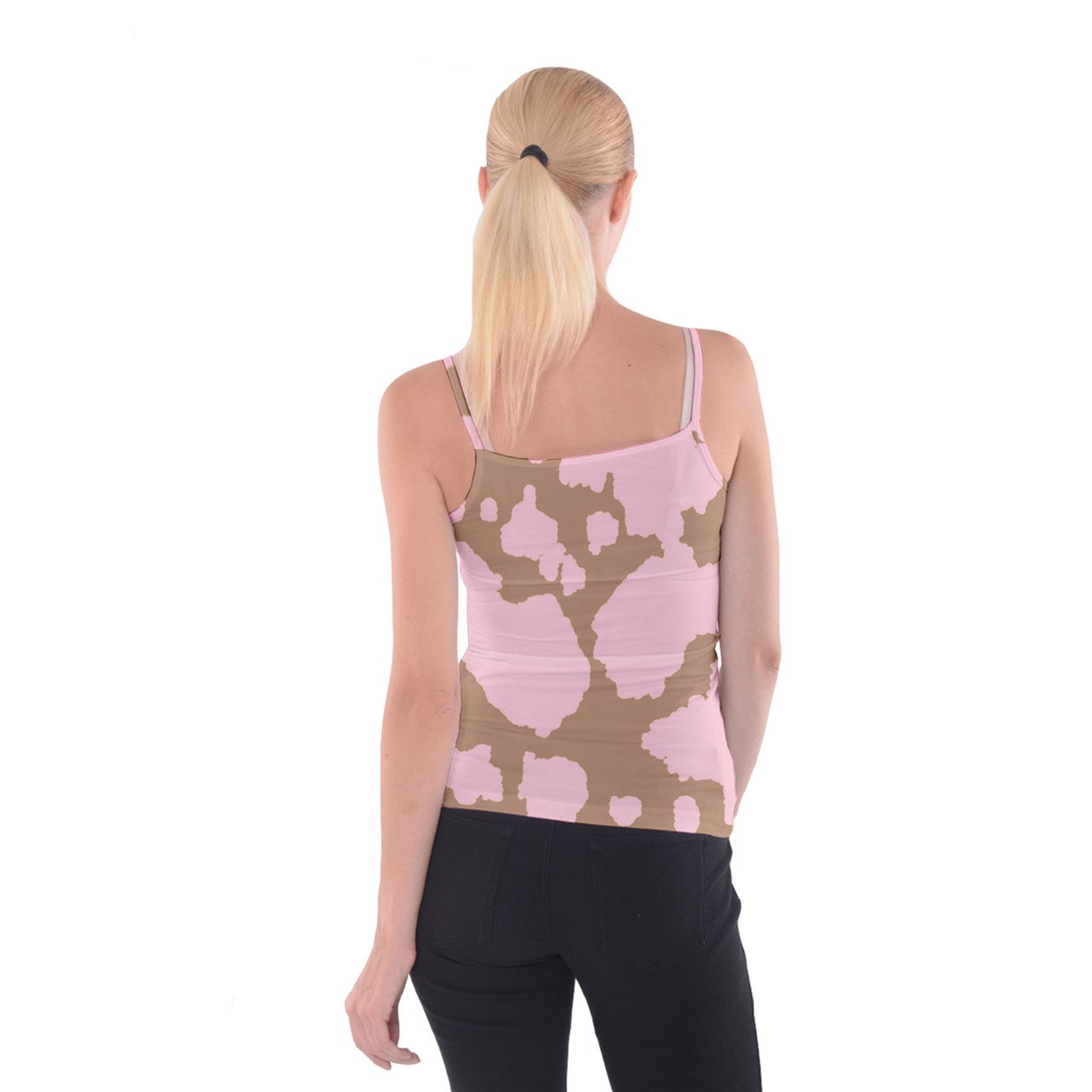 irl cowboi print Neapolitan Spaghetti Strap Top