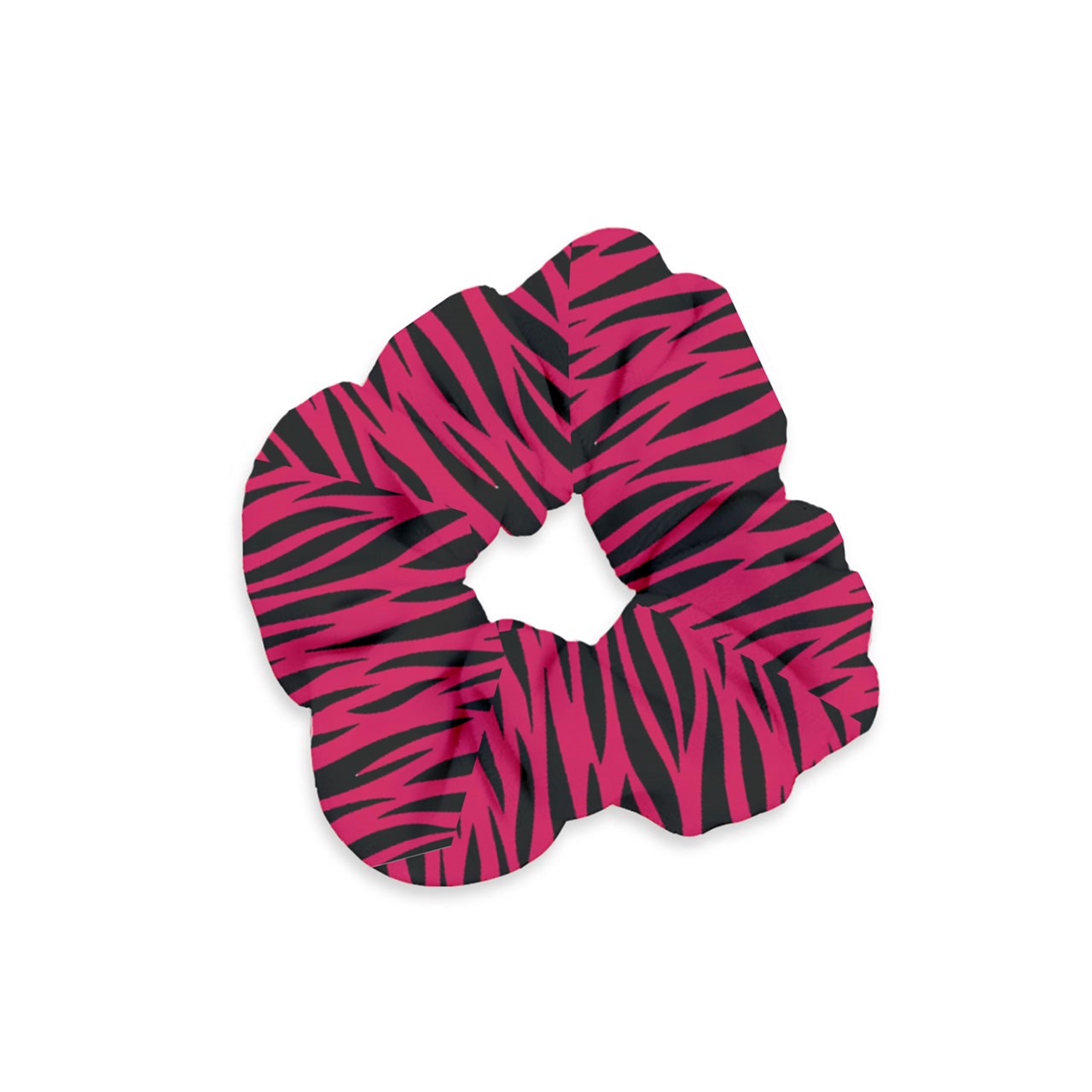 Cherry Tiger Velvet Scrunchie