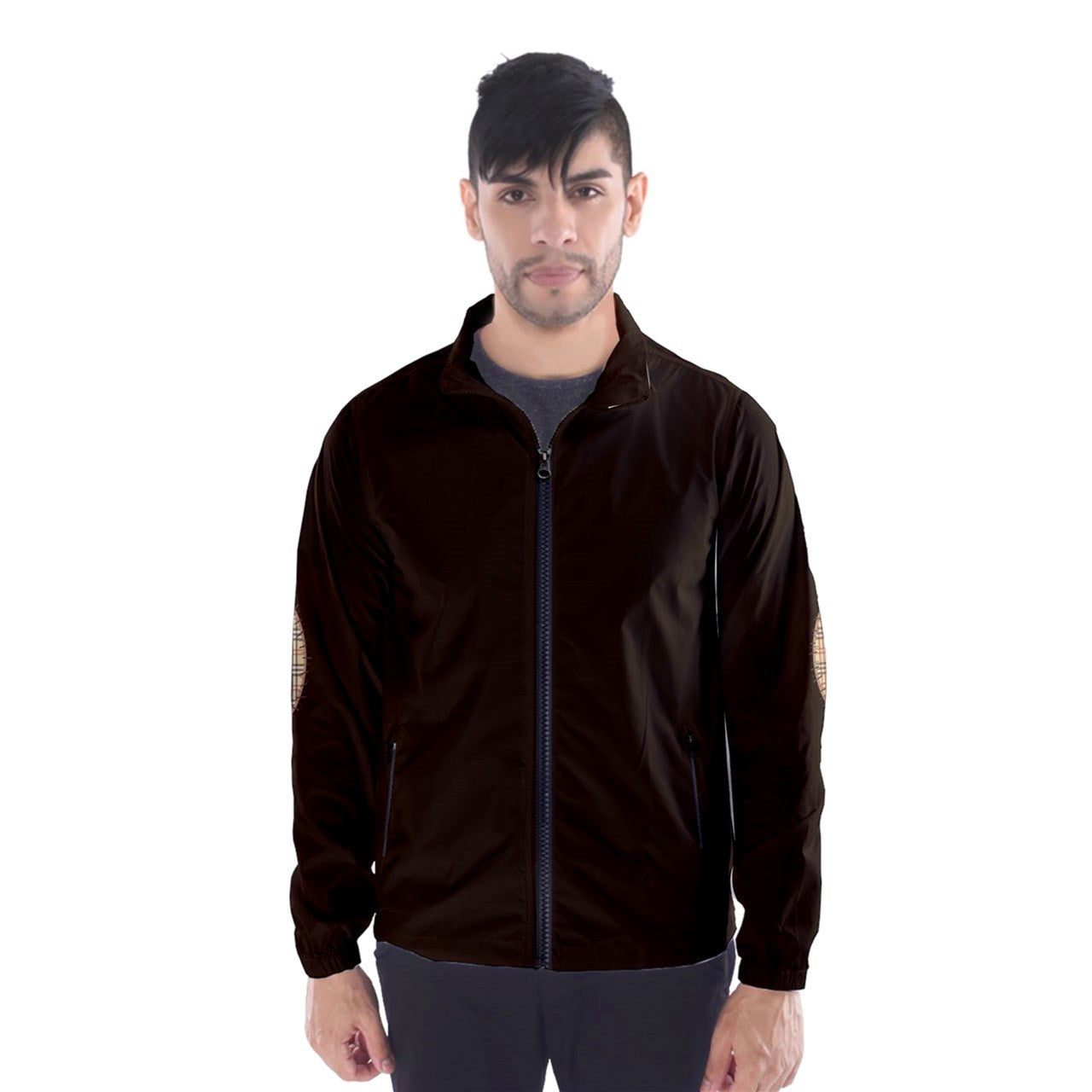 Chestnut Elbow Patch Windbreaker