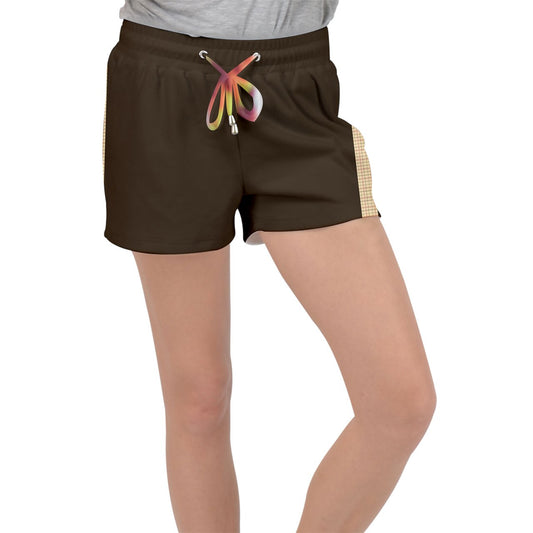 Chestnut Velour Lounge Shorts