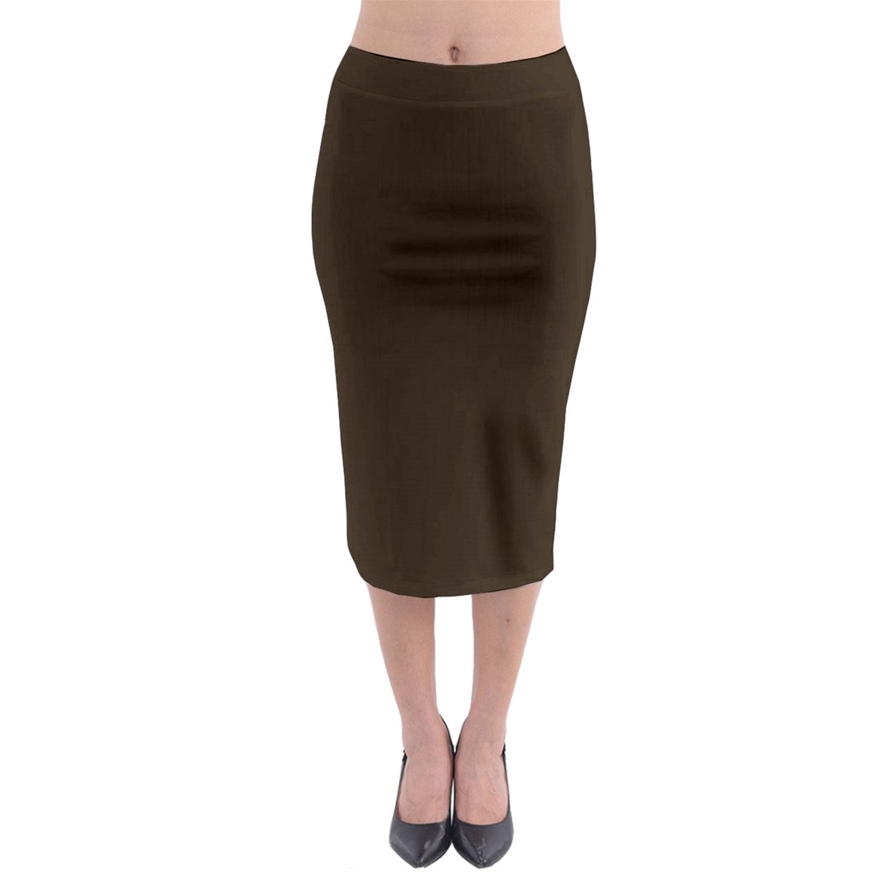 Chestnut Midi Pencil Skirt