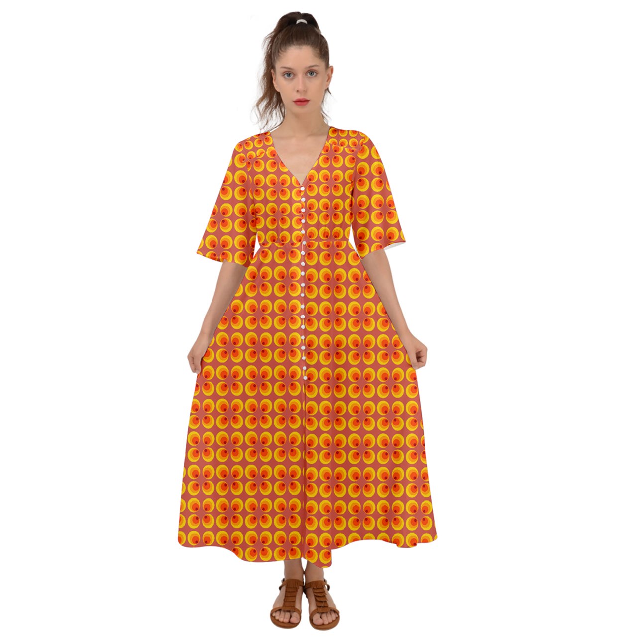 Wonky Peepers Boho Dress