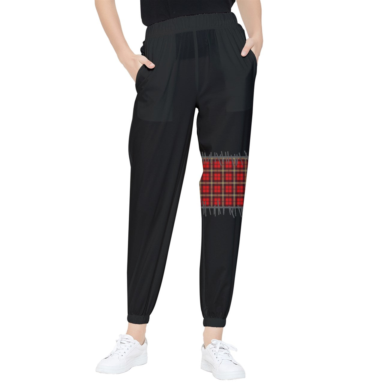 Club X Tartan Strip Tapered Pants