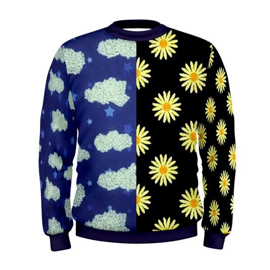 Twighlight Blue Pattern Block Sweatshirt