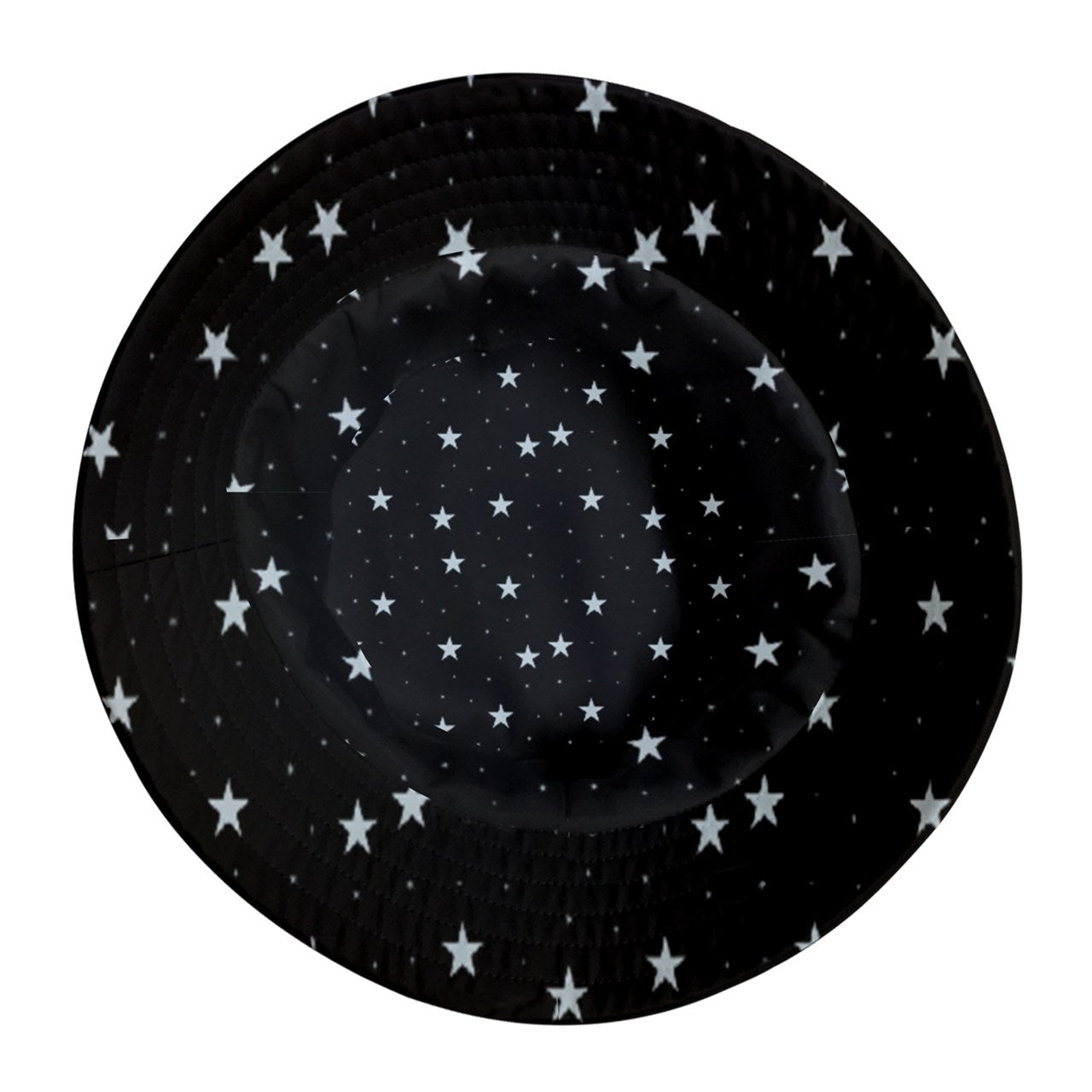 Smokey Blue Tie Dye Space Cadet - Clear Night Star - Reversible Bucket Hat