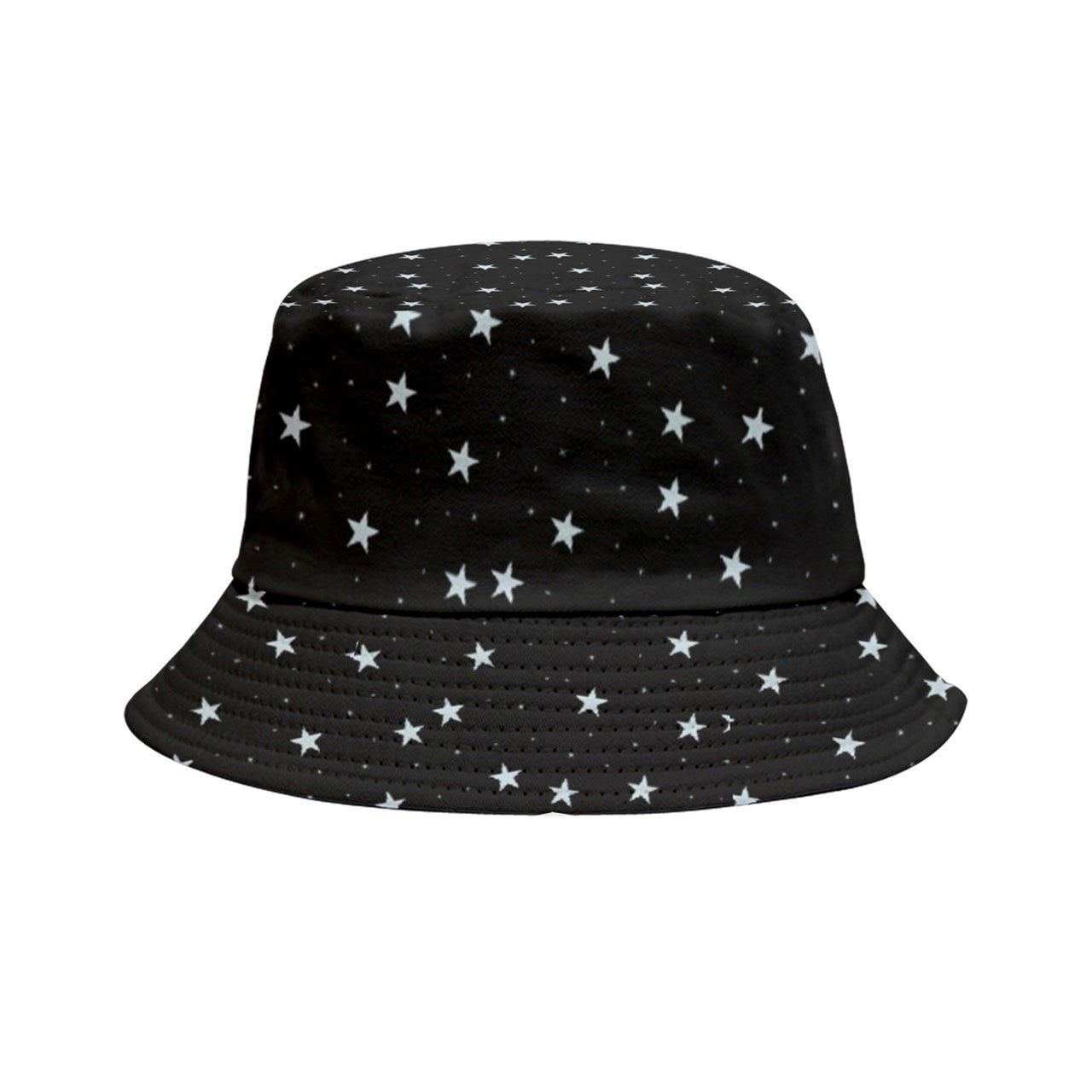 Smokey Blue Tie Dye Space Cadet - Clear Night Star - Reversible Bucket Hat