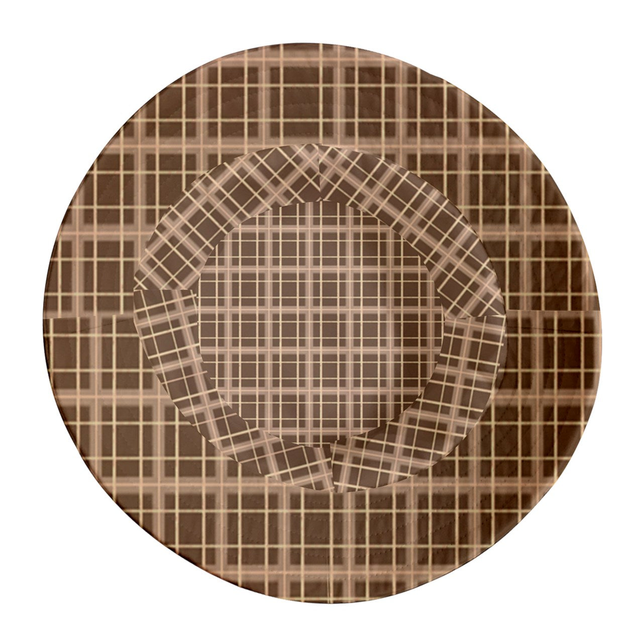 Brown Academia Inside Out Bucket Hat