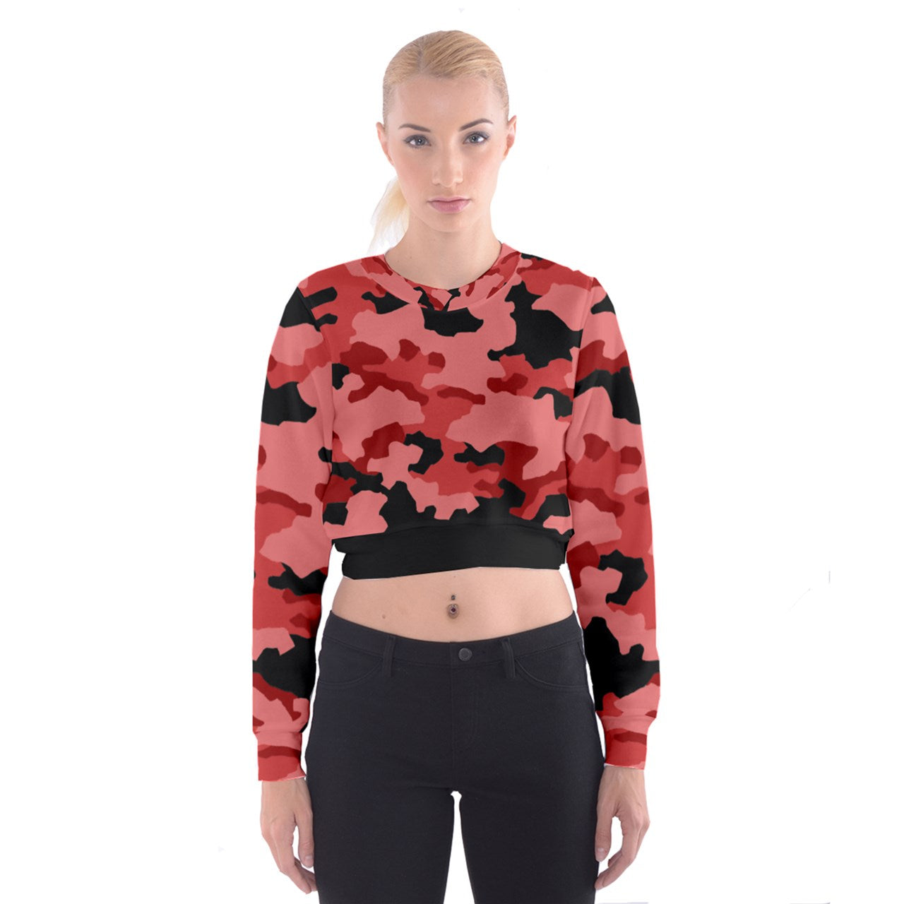 y2k Soldier Southern Cropped Sweatshirt