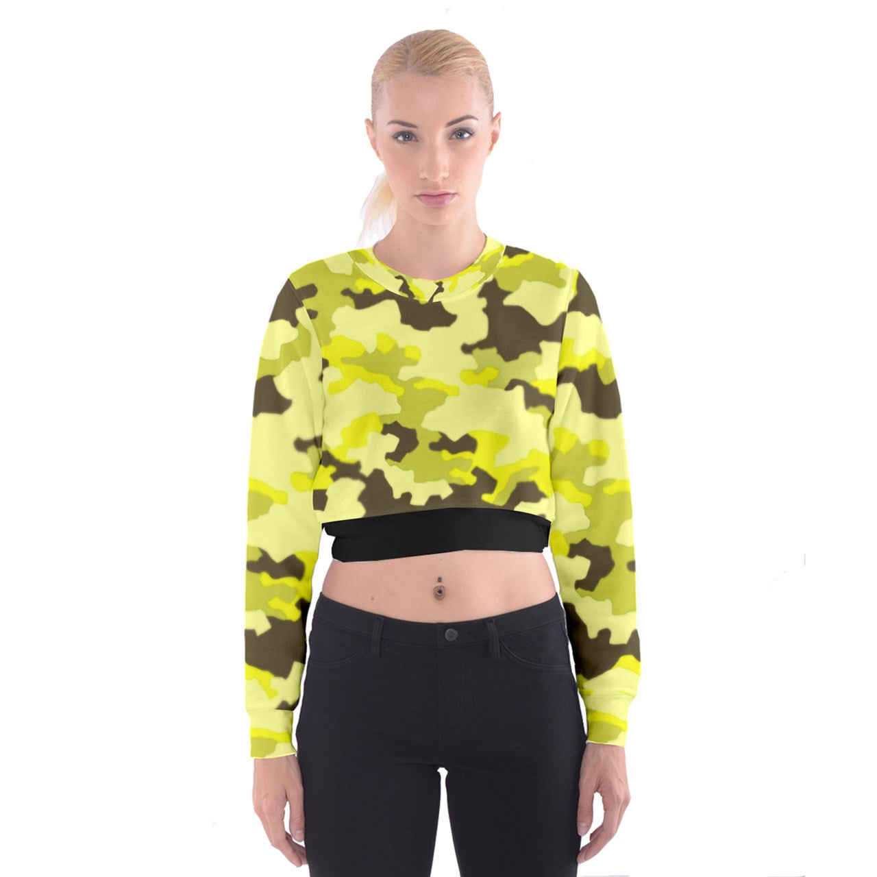 y2k Soldier Eastern Cropped Sweatshirt
