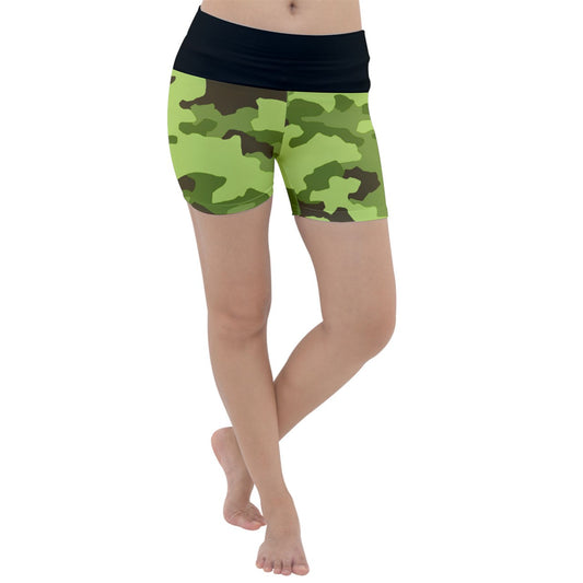 Y2k Soldier Northern Lightweight Velour Yoga Shorts