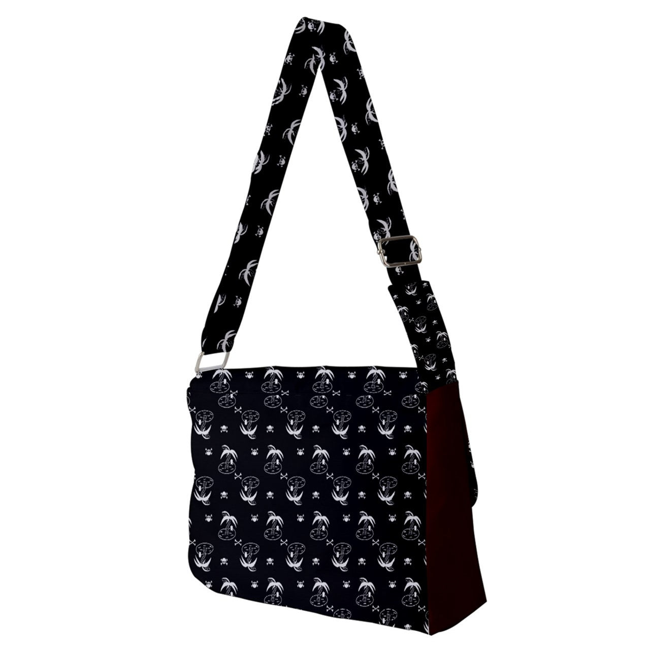 palm and skull Messenger Bag