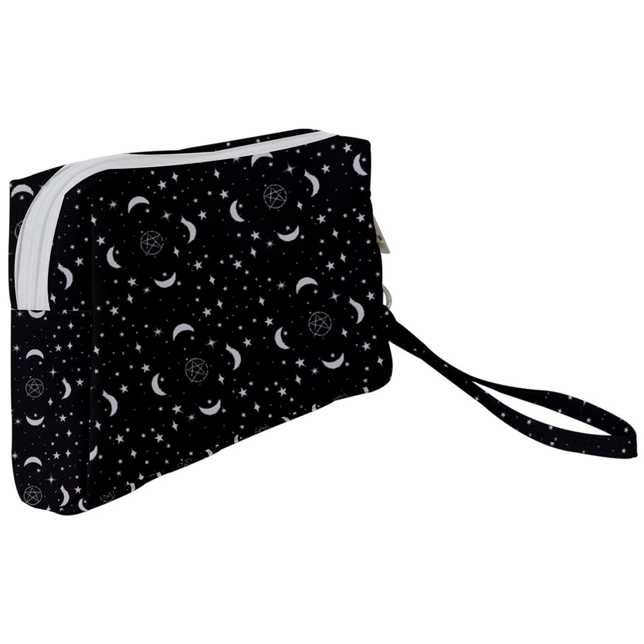 Crescent Pentacle Wristlet Pouch Bag (Small)