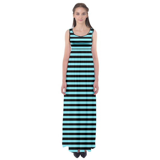 baby blue stripe Empire Waist Maxi Underdress