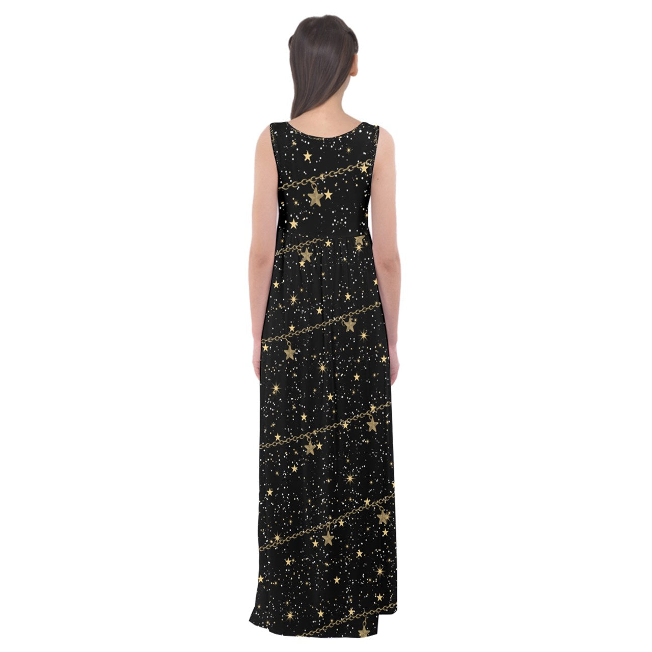 chain of stars Empire Waist Maxi Underdress