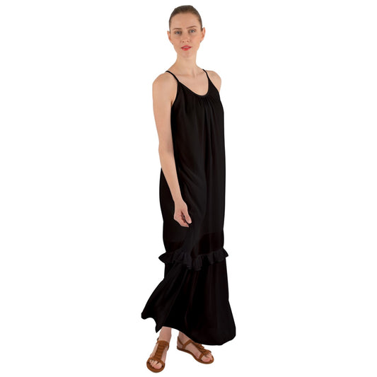 Bladebeak Cami Maxi Ruffle Chiffon Underdress